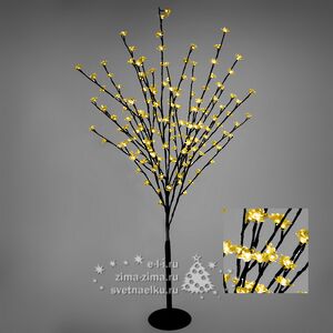 Светодиодное дерево Цветущая Яблоня 120 см, 128 теплых белых LED ламп, IP44 Kaemingk фото 2