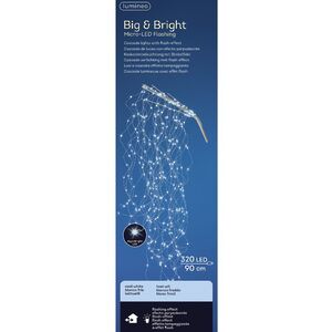 Светодиодное украшение - лиана Lustre Otto 140 см, 720 холодных белых Big&Bright LED ламп с мерцанием, IP44 Kaemingk фото 6