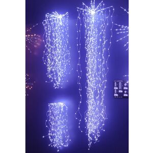 Светодиодное украшение - лиана Lustre Otto 140 см, 720 холодных белых Big&Bright LED ламп с мерцанием, IP44 Kaemingk фото 3