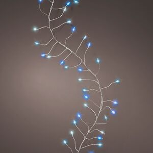 Светодиодная гирлянда Роса Lumineo Snake 12 м, 960 зеленых/белых/голубых микро LED, серебряная проволока, контроллер, IP44