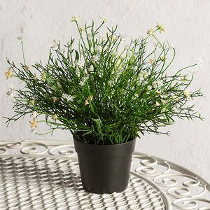 Искусственный цветок в горшке Хатиора 25 см, белый Summer Deco фото 4