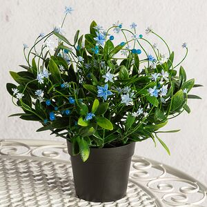 Искусственный цветок в горшке Myosotis 23 см Summer Deco фото 3