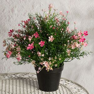 Искусственный цветок в горшке Ginosa 36 см, розовый Summer Deco фото 4