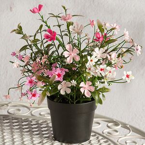 Искусственный цветок в горшке Жасмин 31 см розовый Summer Deco фото 4