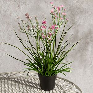 Искусственный цветок в горшке Таллинум 38 см розовый Summer Deco фото 4