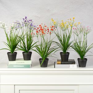 Искусственный цветок в горшке Таллинум 51 см сиреневый Summer Deco фото 3