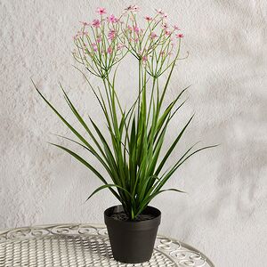 Искусственный цветок в горшке Таллинум 51 см розовый Summer Deco фото 4