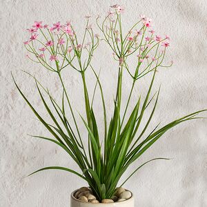 Искусственный цветок в горшке Таллинум 51 см розовый Summer Deco фото 2