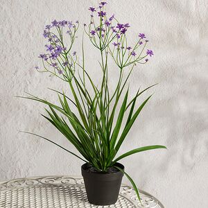 Искусственный цветок в горшке Таллинум 51 см сиреневый Summer Deco фото 4