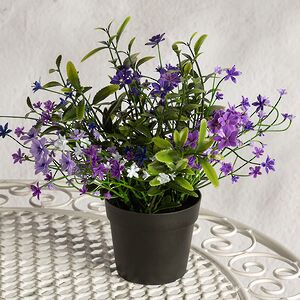 Искусственный цветок в горшке Lobelia 31 см Summer Deco фото 4