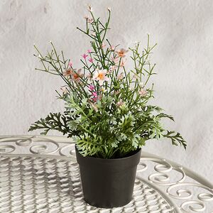 Искусственный цветок в горшке Meadow Flowers 26 см Summer Deco фото 4