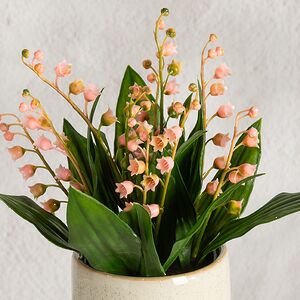 Искусственный цветок в горшке Ландыш - Molinella 23 см Summer Deco фото 2