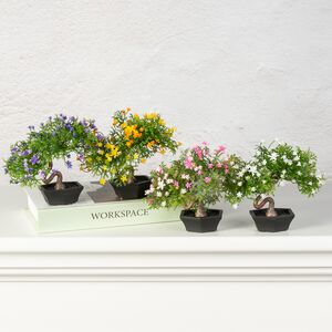 Искусственный Бонсай Хинаока 14 см фиолетовый Summer Deco фото 3