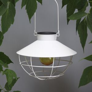 Подвесной светильник на солнечной батарее Solar Alton 22 см, IP44, белый Koopman фото 4