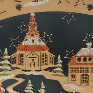 Рождественская горка Рождество в Шамони 45*30 см, таймер, батарейка/адаптер Sigro фото 5