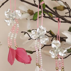 Набор елочных игрушек Flower Glow 25 см, 4 шт, подвеска Kaemingk фото 3