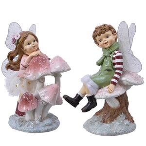 Декоративная фигурка Fairy Adventures: Амелия и лесные грибочки 20 см Kaemingk фото 5