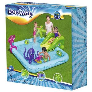 Игровой центр Аквариум 53052 Bestway 239*206*86 см с горкой и фонтаном Bestway фото 8