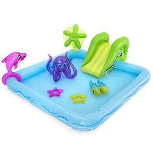 Игровой центр Аквариум 53052 Bestway 239*206*86 см с горкой и фонтаном Bestway фото 7