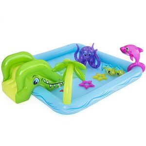 Игровой центр Аквариум 53052 Bestway 239*206*86 см с горкой и фонтаном Bestway фото 6