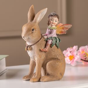 Декоративная фигурка Фея Орнелла верхом на кролике 19 см Kaemingk фото 3