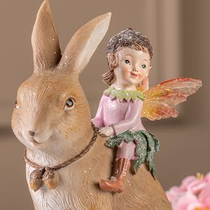 Декоративная фигурка Фея Орнелла верхом на кролике 19 см Kaemingk фото 2