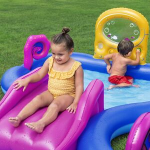 Игровой центр Sea Odyssey 330*188*117 см, с горкой и фонтаном Bestway фото 7
