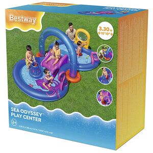 Игровой центр Sea Odyssey 330*188*117 см, с горкой и фонтаном Bestway фото 9