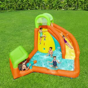 Водный игровой центр с горкой и стеной для скалолазания Canopy Cove 426*369*173 см