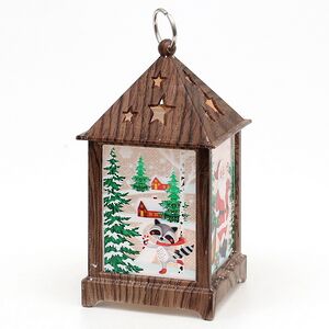 Новогодний фонарь Санта Клаус - Wizard Lamp 13 см на батарейках Sigro фото 2