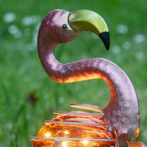 Садовый светильник на солнечной батарее Solar Flamingo 34 см Koopman фото 2