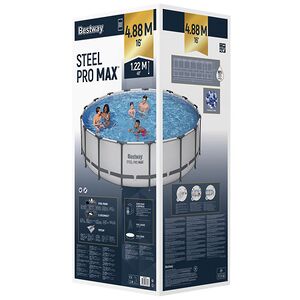 Каркасный бассейн 5612Z Bestway Steel Pro Max 488*122 см, фильтр-насос, аксессуары Bestway фото 6