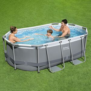 Каркасный овальный бассейн Bestway Steel Pro Max 305*200*84 см, фильтр-насос, дозатор