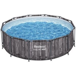Каркасный бассейн 5614X Bestway Steel Pro Max 366*100 см, фильтр-насос, лестница Bestway фото 4