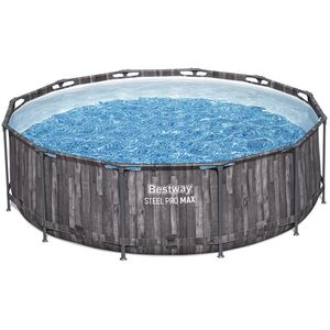 Каркасный бассейн 5614X Bestway Steel Pro Max 366*100 см, фильтр-насос, лестница Bestway фото 8