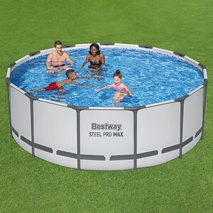 Круглый каркасный бассейн Bestway Steel Pro Max 396*122 см, фильтр-насос, аксессуары