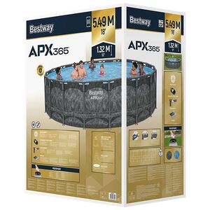 Каркасный бассейн APX 365 549*132 см, песочный фильтр-насос, аксессуары Bestway фото 6