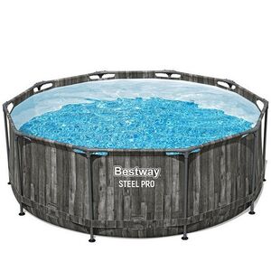 Каркасный бассейн 561QW Bestway Steel Pro - Grey Wood 305*100 см
