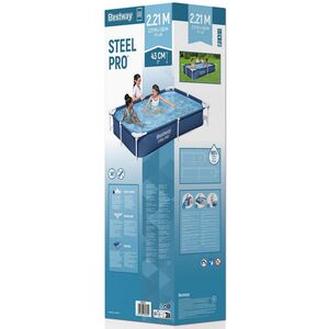 Прямоугольный каркасный бассейн Bestway Steel Pro 221*150*43 см Bestway фото 7
