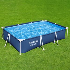 Прямоугольный каркасный бассейн 56411 Bestway Steel Pro 300*201*66 см, фильтр-насос Bestway фото 6