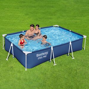 Прямоугольный каркасный бассейн 56404 Bestway Steel Pro 300*201*66 см