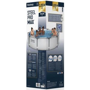 Каркасный бассейн 56406 Bestway Steel Pro Max 305*76 см Bestway фото 6