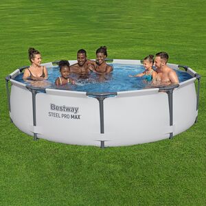 Каркасный бассейн 56408 Bestway Steel Pro Max 305*76 см, фильтр-насос