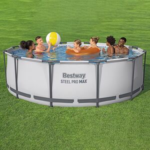 Каркасный бассейн 56420 BestWay Steel Pro Мах 366*122 см, фильтр-насос, аксессуары