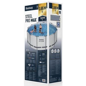 Каркасный бассейн 56420 BestWay Steel Pro Мах 366*122 см, фильтр-насос, аксессуары Bestway фото 10