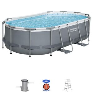 Каркасный овальный бассейн Bestway Steel Pro Max 427*250*100 см, фильтр-насос, аксессуары Bestway фото 2