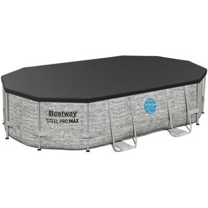 Каркасный овальный бассейн Bestway Steel Pro Max 488*305*107 см, песочный фильтр-насос, аксессуары Bestway фото 4