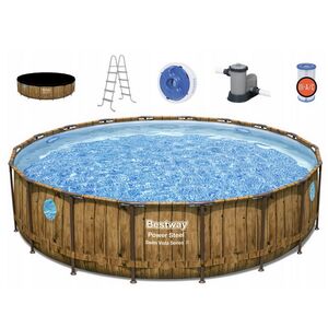 Каркасный бассейн Bestway Power Steel Swim Vista 549*122 см, фильтр-насос, аксессуары Bestway фото 2