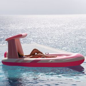 Надувной матрас-плот с навесом Pinky Lounge 244*119 см, розовый INTEX фото 6