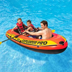 Надувная лодка Explorer Pro-300-Set 244*117*36 см + насос и весла